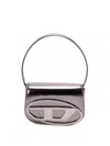 Diesel 1dr Leather Shoulder Bag In Gray