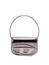Diesel 1dr Leather Shoulder Bag In Gray