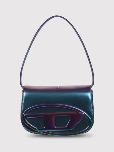 DIESEL ☆1DR-Iconic shoulder bag with iridescent effect Diesel 1dr-iconic Shoulder Bag With Iridescent Effect In