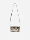 Diesel 1dr Laminated Leather Wallet Bag In Bronze