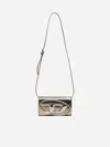 Diesel 1dr Laminated Leather Wallet Bag In Bronze