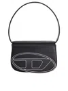 Diesel Compact Minimalist Shoulder Bag With Smooth Finish In Black