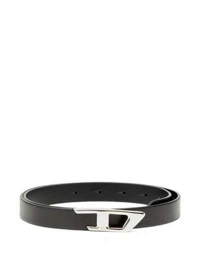 Diesel 1dr Leather Belt In Black