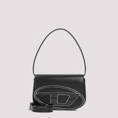 Diesel 1dr Leather Handbag In Black