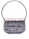 Diesel 1dr Leather Shoulder Bag In Purple