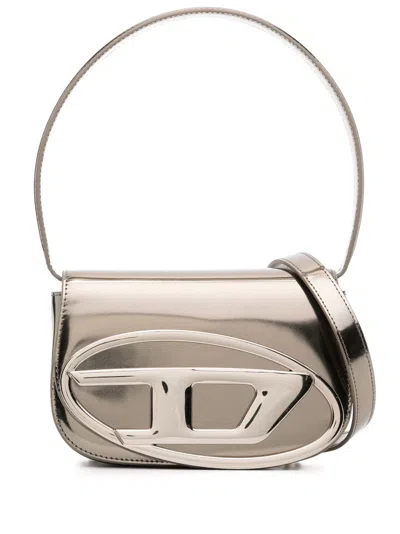 Diesel 1dr Leather Shoulder Bag In Black