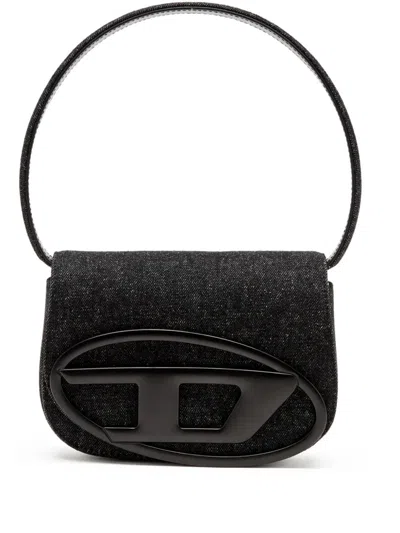 Diesel 1dr Leather Shoulder Bag In Black