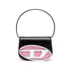 Diesel Compact Shoulder Bag Adjustable Crossbody Strap In Black