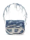 Diesel 1dr Leather Shoulder Bag In Blue