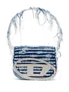 Diesel 1dr Leather Shoulder Bag In Blue