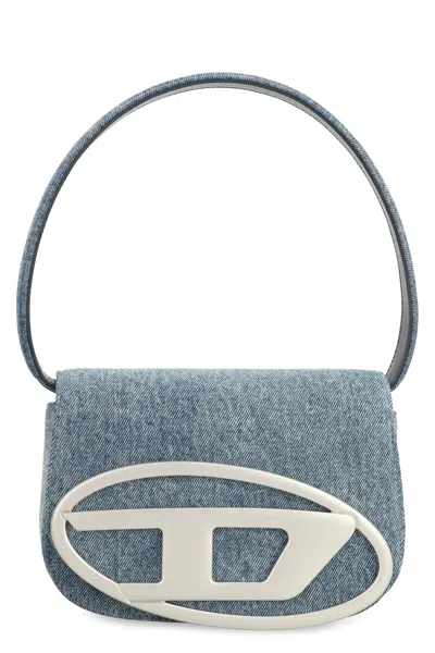 Diesel 1dr Leather Shoulder Bag In Blue