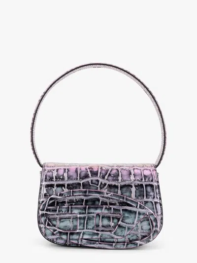 DIESEL 1DR LEATHER SHOULDER BAG CON LOGO OVAL D