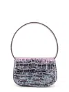 Diesel '1dr' Brown Shoulder Bag With Adjustable And Removable Shoulder Strap In Black