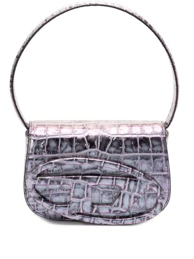 Diesel 1dr Leather Shoulder Bag In Purple