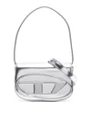 Diesel 1dr Leather Shoulder Bag In Plata