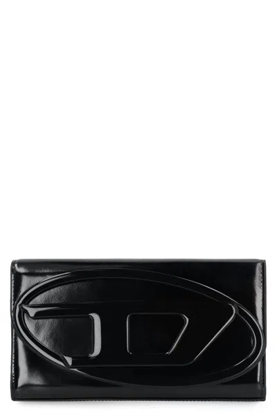 DIESEL DIESEL 1DR LEATHER WALLET ON CHAIN