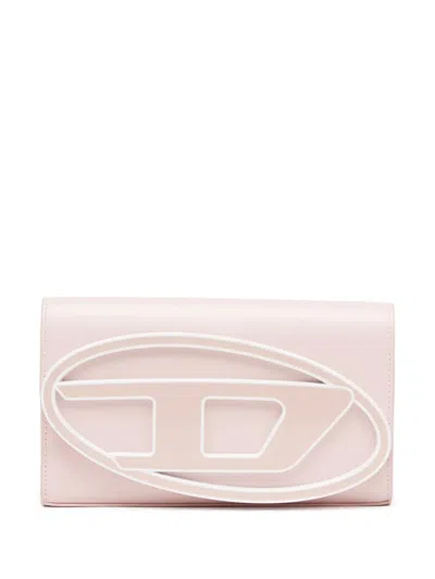 Diesel 1dr Leather Wallet In Pink