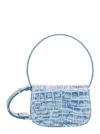 Diesel 1dr' Light Blue Shoulder Bag With Adjustable
