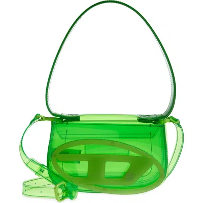 Diesel ® 1dr Logo Clear Shoulder Bag In Transparent