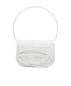 Diesel 1dr Logo-plaque Leather Tote Bag In White