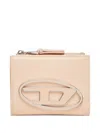 Diesel 1dr Logo-plaque Zip Wallet In Brown