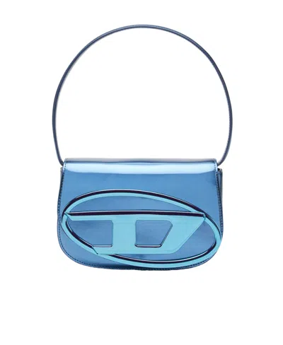 Diesel 1dr Metallic Shoulder Bag In Blue