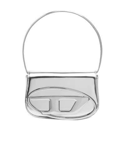 DIESEL DIESEL 1DR LOGO PLAQUE SHOULDER BAG