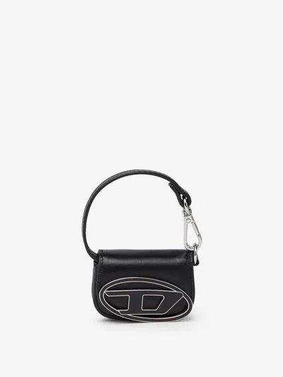 Diesel 1dr Micro Leather Charm In Black