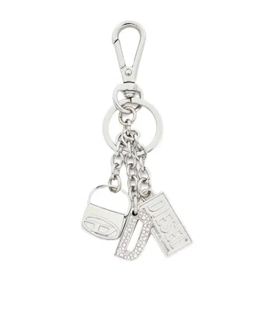 Diesel 1dr Multicharm Keyring In Metallic