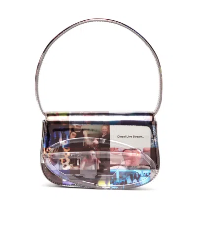 Diesel Photo Print Shoulder Bag In Multicolour