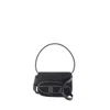 Diesel Shoulder Bag With Flap And Foldable Handle In Black