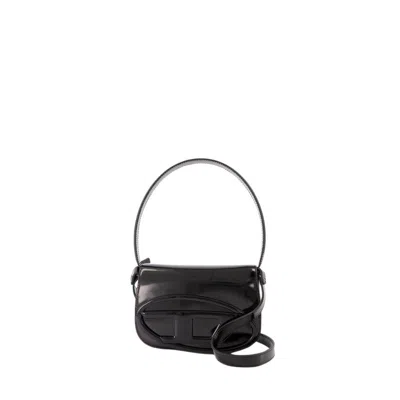 Diesel 1dr Leather Shoulder Bag In Black