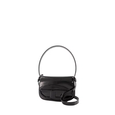 Diesel 1dr Shoulder Bag - Leather - Black In White