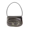 Diesel Oval-d Logo Patent Leather Shoulder Bag In Multi