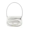 Diesel 1dr Shoulder Bag In Mirrored Leather Color Silver In Silver