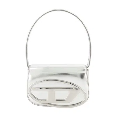 Diesel 1dr Shoulder Bag - Leather - Silver