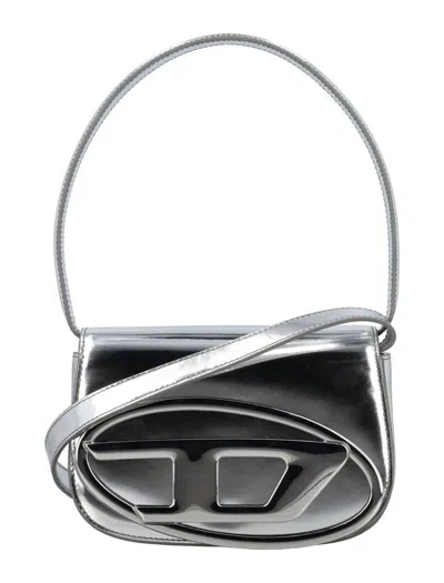Diesel 1dr Shoulder Bag In Silver