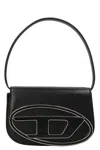 Diesel Black Leather 1dr Shoulder Bag In Black