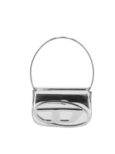 Diesel 1dr Shoulder Bag In Silver