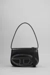 Diesel 1dr Shoulder Bag In Black Leather In Black