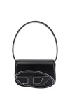 Diesel Rectangular Leather Shoulder Bag With Single Handle In Black