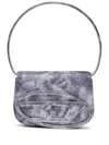 Diesel Glitter Print Shoulder Bag In Blue