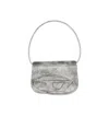 Diesel Glitter Print Shoulder Bag In Gray