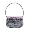Diesel '1dr' Brown Shoulder Bag With Adjustable And Removable Shoulder Strap In Gray