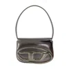Diesel 1dr Leather Shoulder Bag In Gray