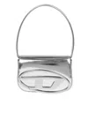 Diesel 1dr Shoulder Bag In Mirrored Leather Color Silver In Silver