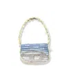 Diesel 1dr Shoulder Bag In Washed Denim In Multi