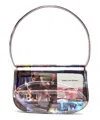 Diesel Multicolour Shoulder Bag With Unique Graphic Print And Versatile Design In Multicolor