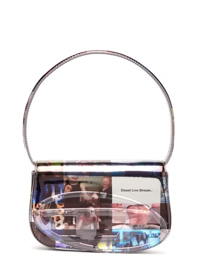 Diesel Photo Print Shoulder Bag In Multicolour