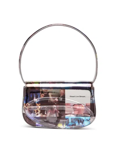 Diesel Photo Print Shoulder Bag In Multicolour
